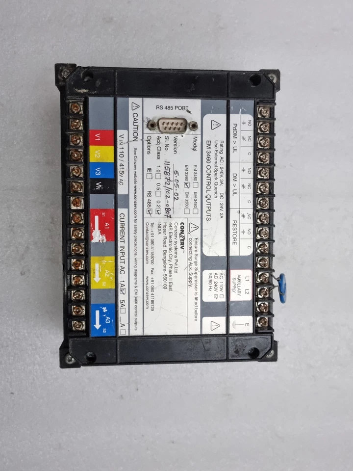 CONZERV EM3360 POWER ENERGY MONITOR (USED WORKING) EM3360